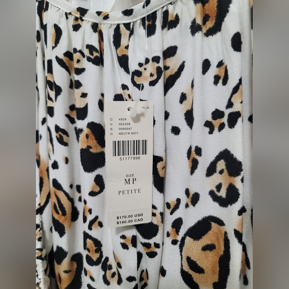 Corey Lynn Calter Arabella Midi Sundress Leopard Print Sleeveless Spaghetti Stra - Picture 9 of 10